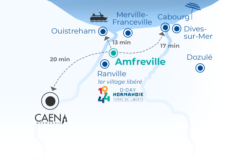 Carte de situation Amfreville